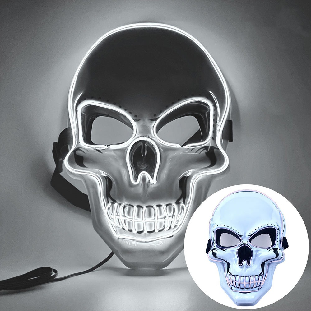 Led Purge Mask Halloween - Fashion Horror Halloween Skull Mask Halloween
