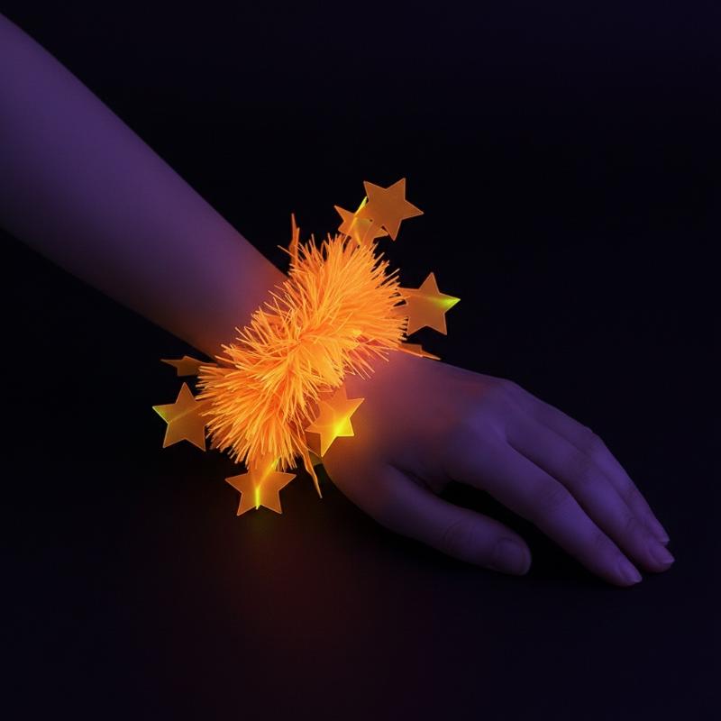 Glow In The Dark Party Glasses - Neon Glow Star Lei Set UV