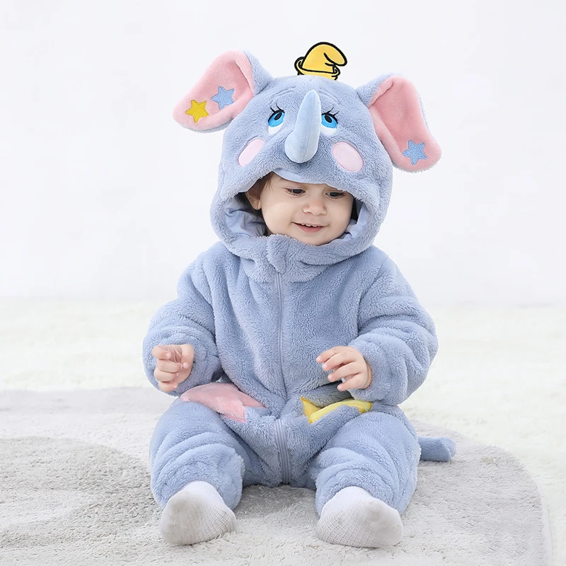 Spiderman Jumpsuit Kids - Lovely Elephant Newborn Baby Rompers Toddler