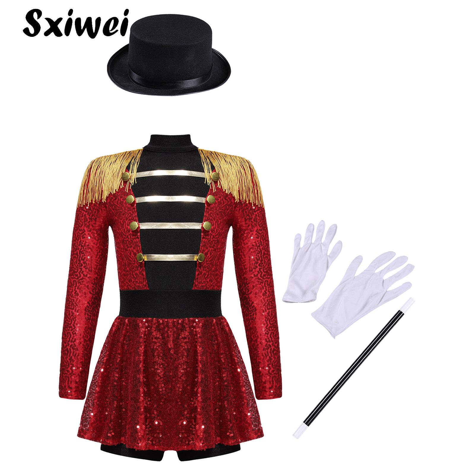Magic Tricks - Sequins Girls Magician Circus Performance Costume