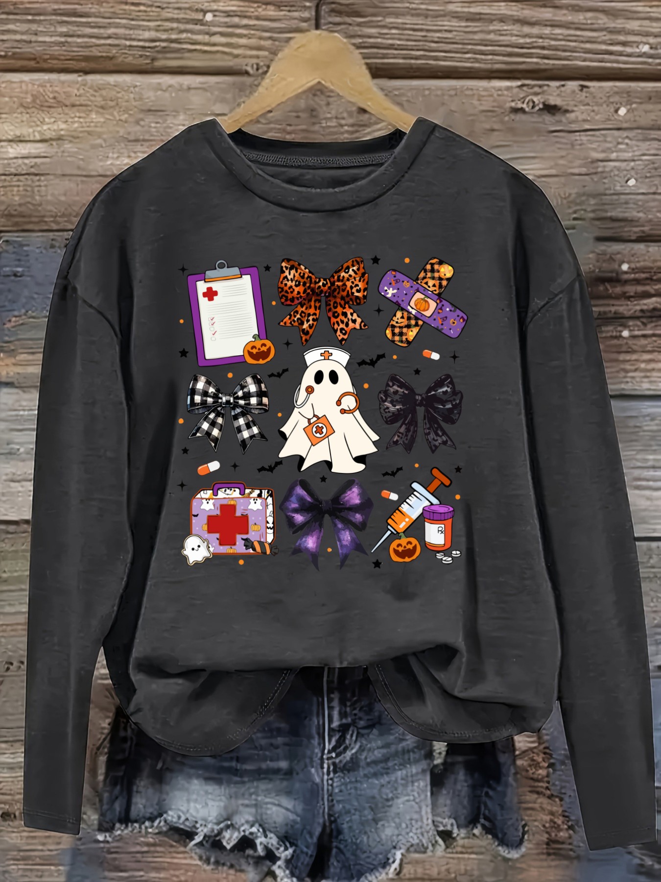 Women's Casual Long Sleeve Cre - đánh giá và giá Costumes