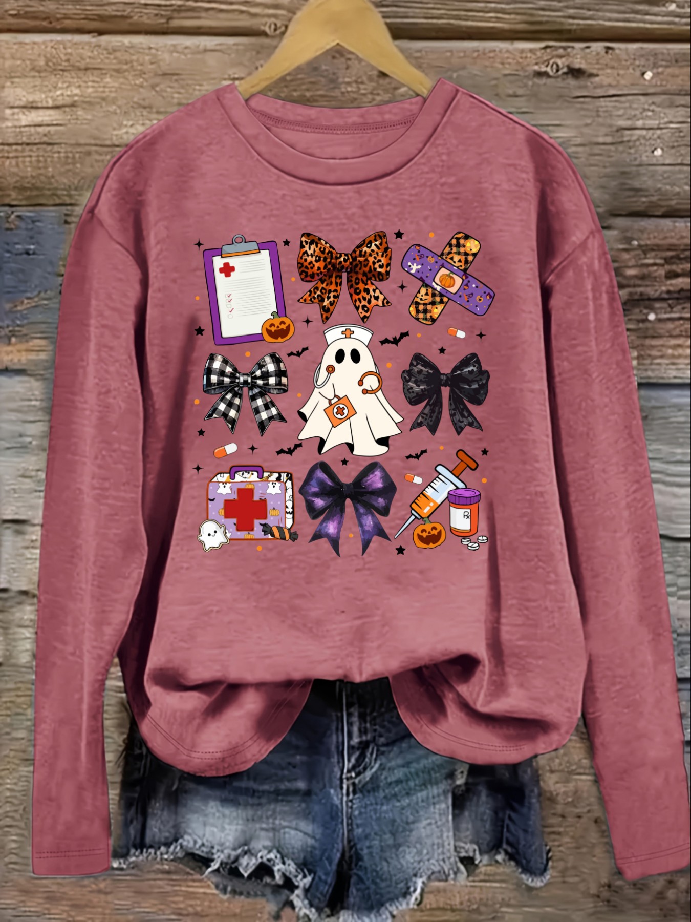 Women's Casual Long Sleeve Cre - đánh giá và giá Costumes
