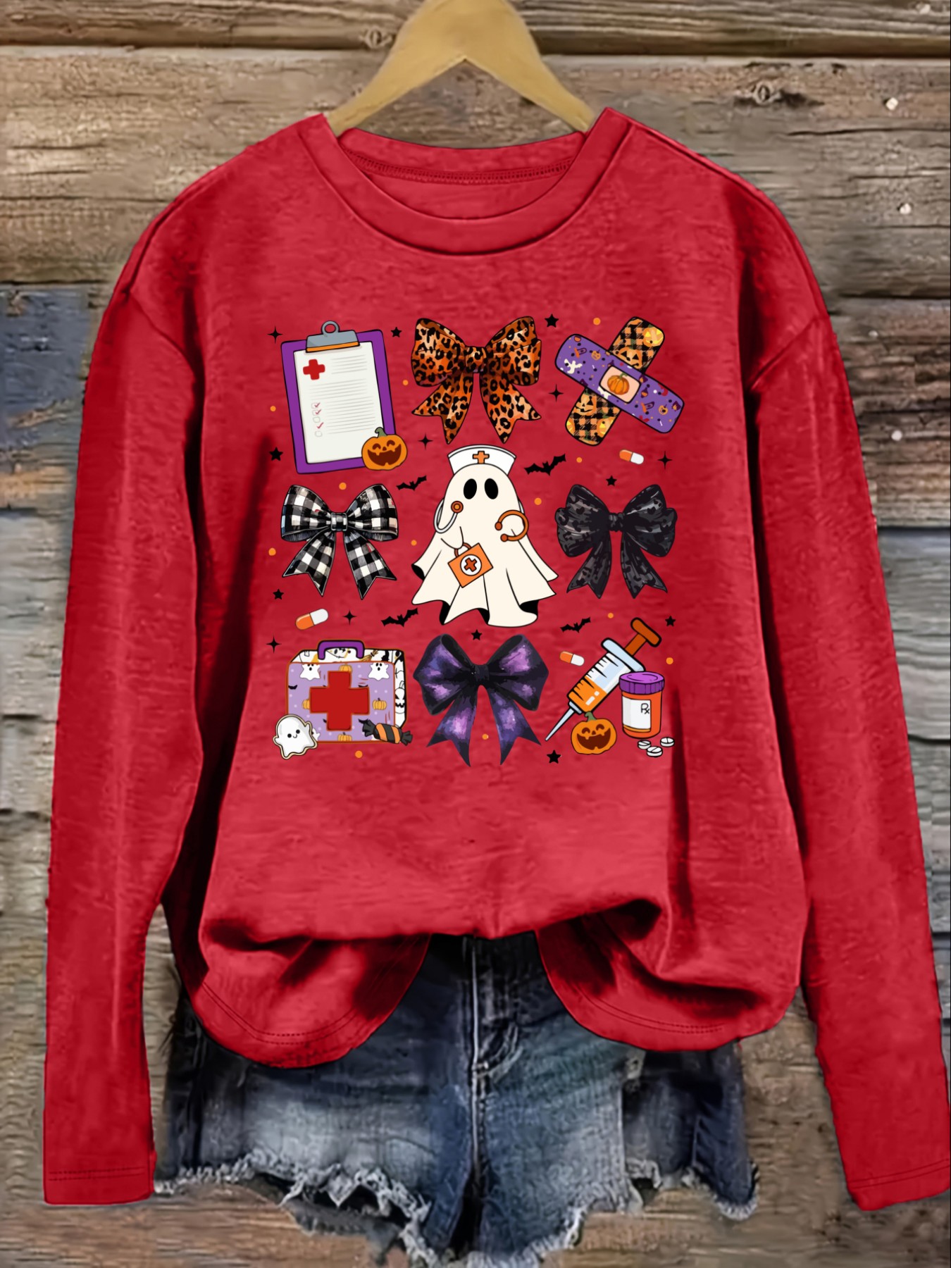 Women's Casual Long Sleeve Cre - đánh giá và giá Costumes
