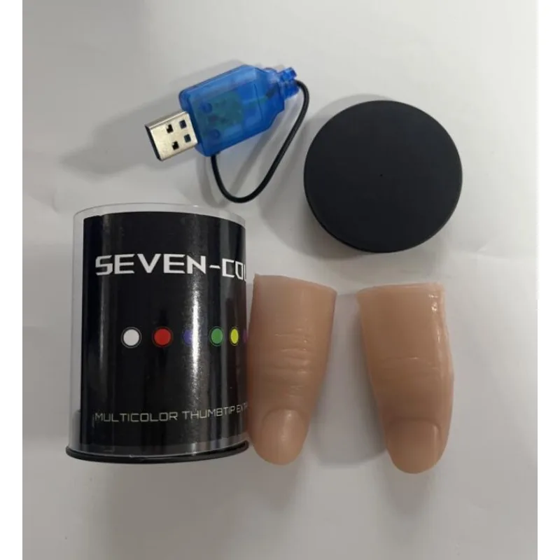 Seven Colors LED Light Thumb M - đánh giá và giá Thumb Tip Magic Trick Set