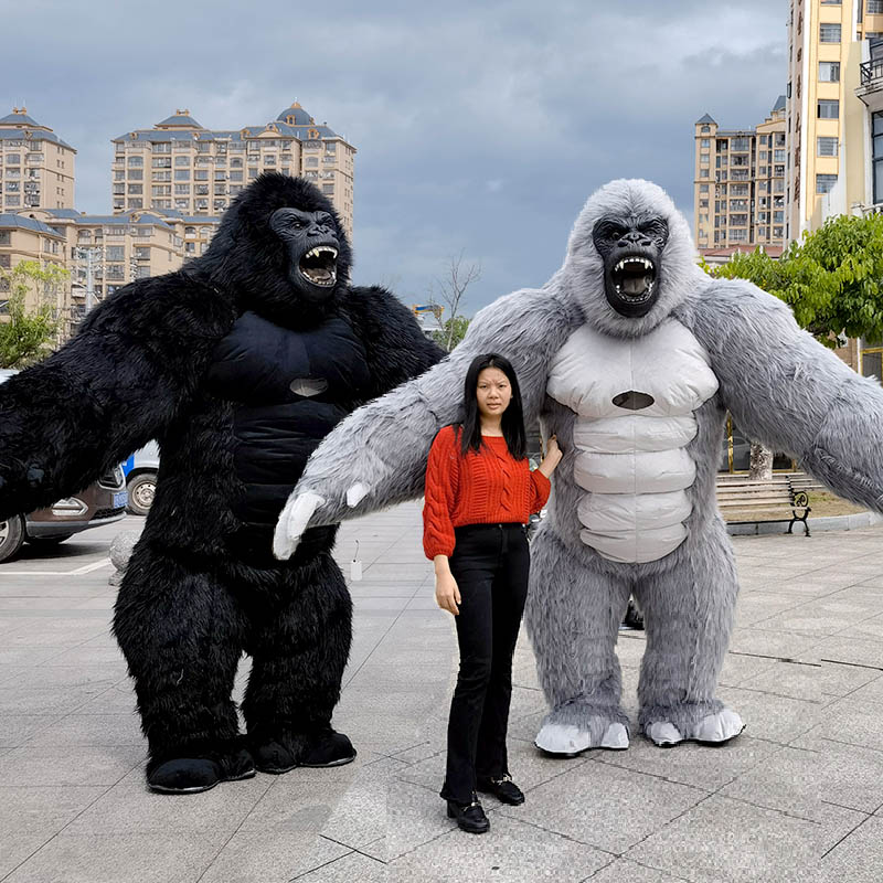 Real Life Inflatable Gorilla M - đánh giá và giá Inflatable Dinosaur Costume Adult