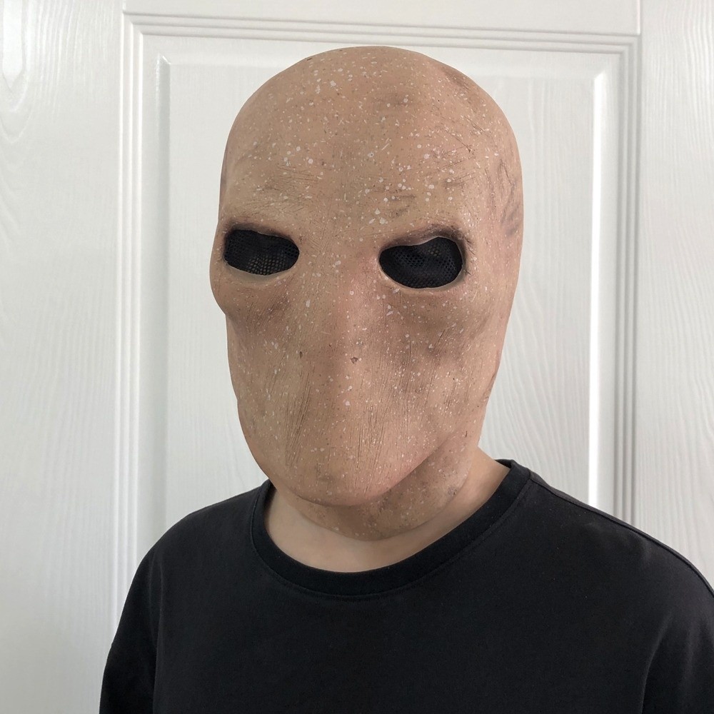 Faceless Man Halloween Slender - đánh giá và giá Latex Alien Mask Realistic
