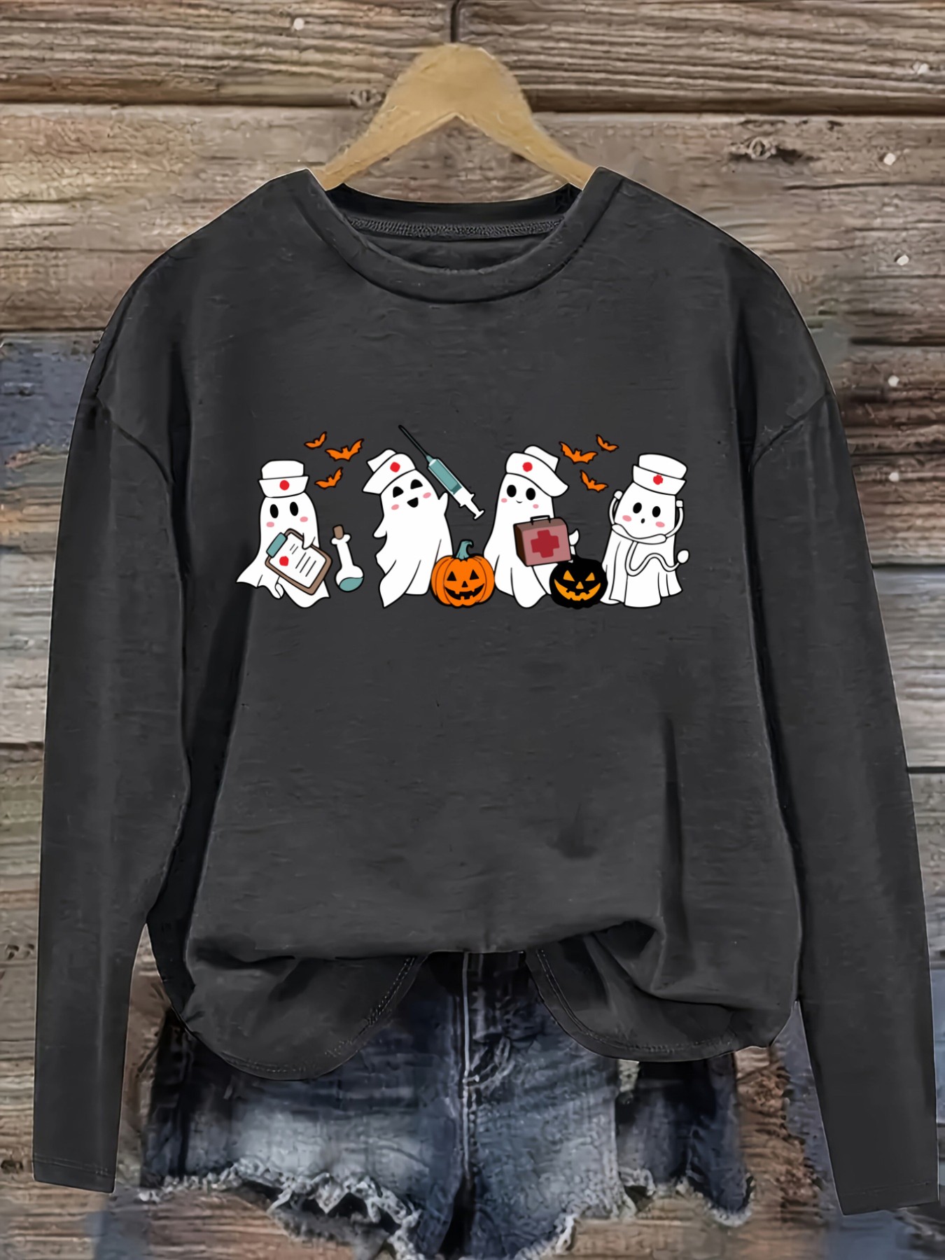 Women's Casual Long Sleeve Cre - đánh giá và giá Costumes