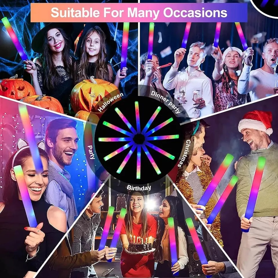 Glow Sticks Bulk 100Pack LED L - đánh giá và giá Flashing Led Foam Sticks Party