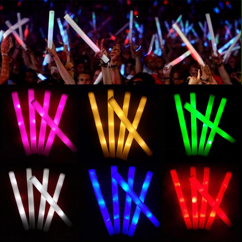 30/50 Pcs Led Xốp Thanh Phát S - đánh giá và giá Flashing Led Foam Sticks Party