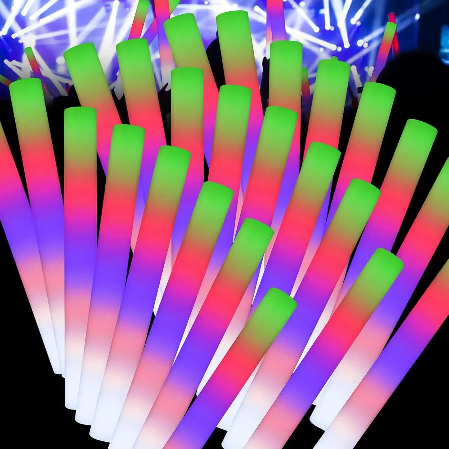 3Z-50PCS Led Foam Glow Sticks  - đánh giá và giá Flashing Led Foam Sticks Party