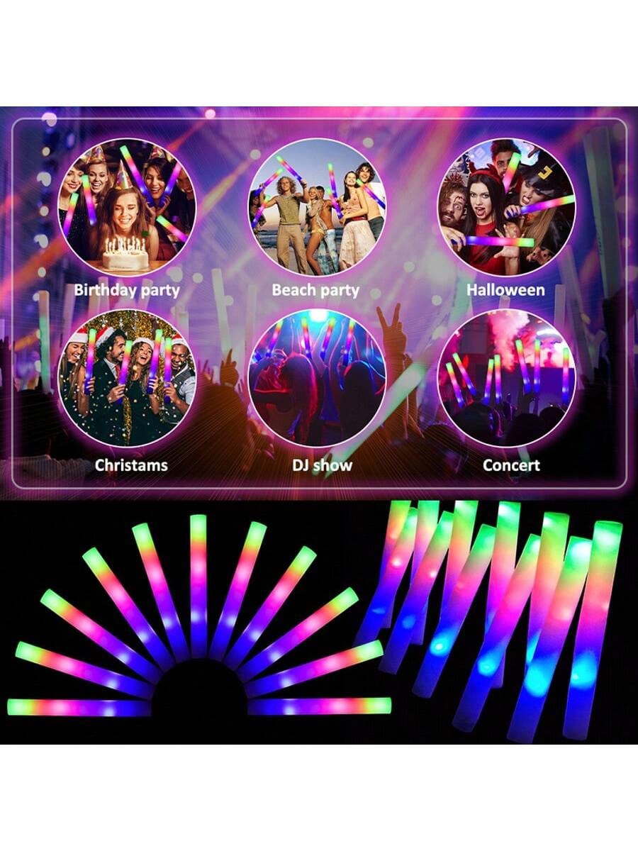 Foam Glow Sticks Vibrant Elect - đánh giá và giá Flashing Led Foam Sticks Party