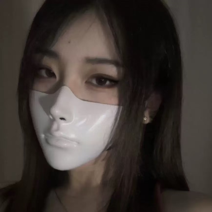 Half Face Human Mask Smooth Fa - đánh giá và giá Led Purge Mask Halloween