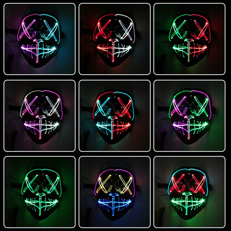Gesture Control LED Mask Lumin - đánh giá và giá Led Purge Mask Halloween