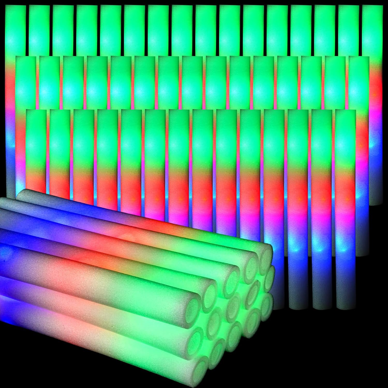 30Pcs Foam Glow Sticks with 3  - đánh giá và giá Flashing Led Foam Sticks Party