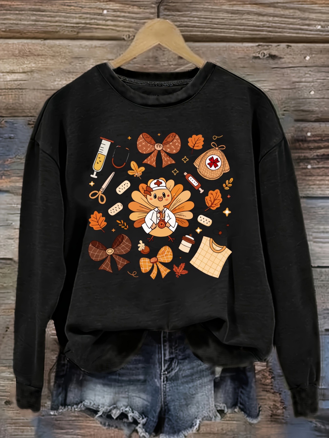 Women's Casual Long Sleeve Cre - đánh giá và giá Costumes