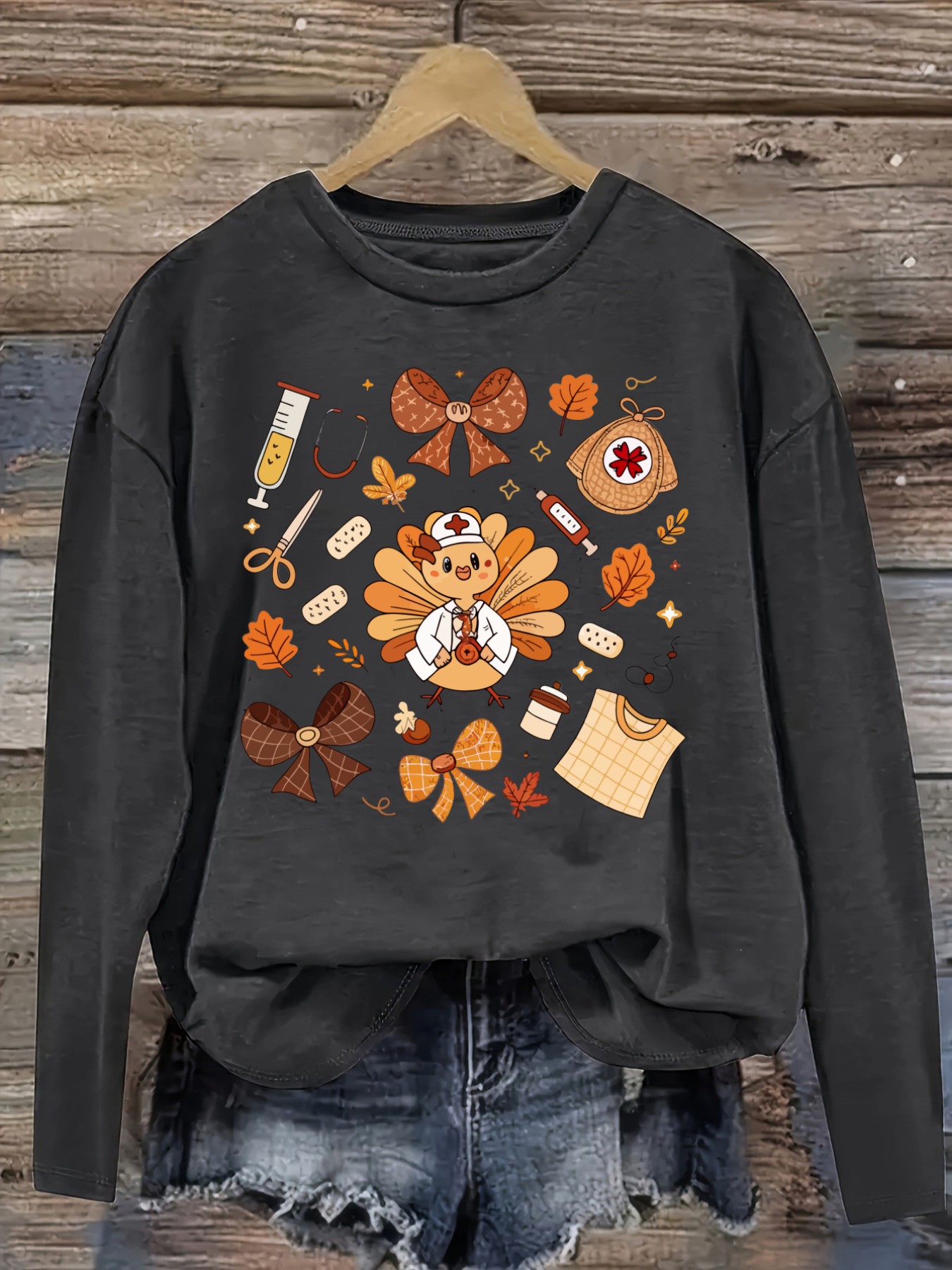 Women's Casual Long Sleeve Cre - đánh giá và giá Costumes