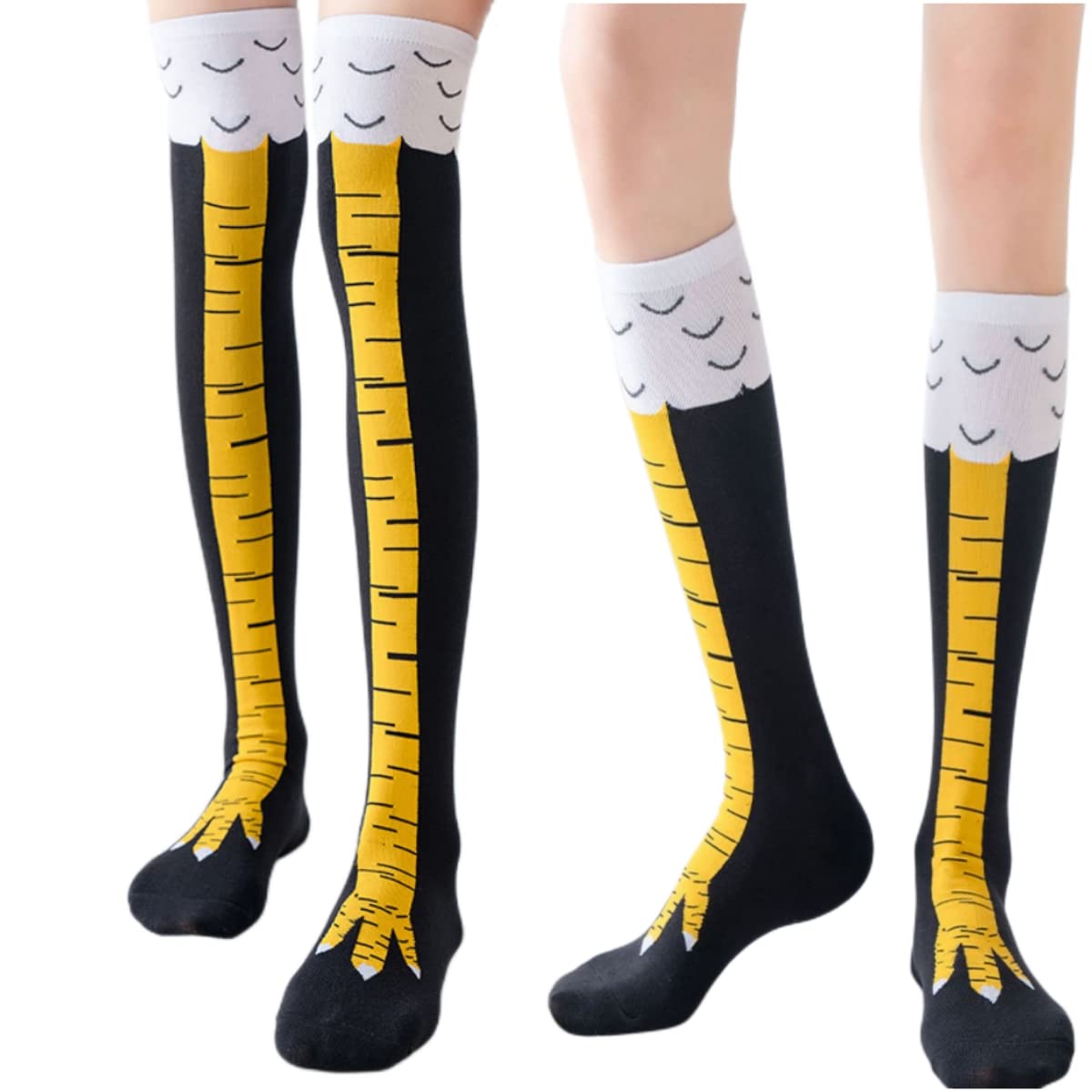 1/2pairs Chicken Feet Print Th - đánh giá và giá Funny Chicken Leg Socks