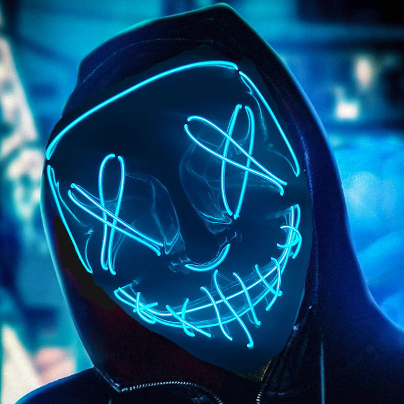 Phát Sáng Cosplay Dây EL Neon  - đánh giá và giá Led Purge Mask Halloween