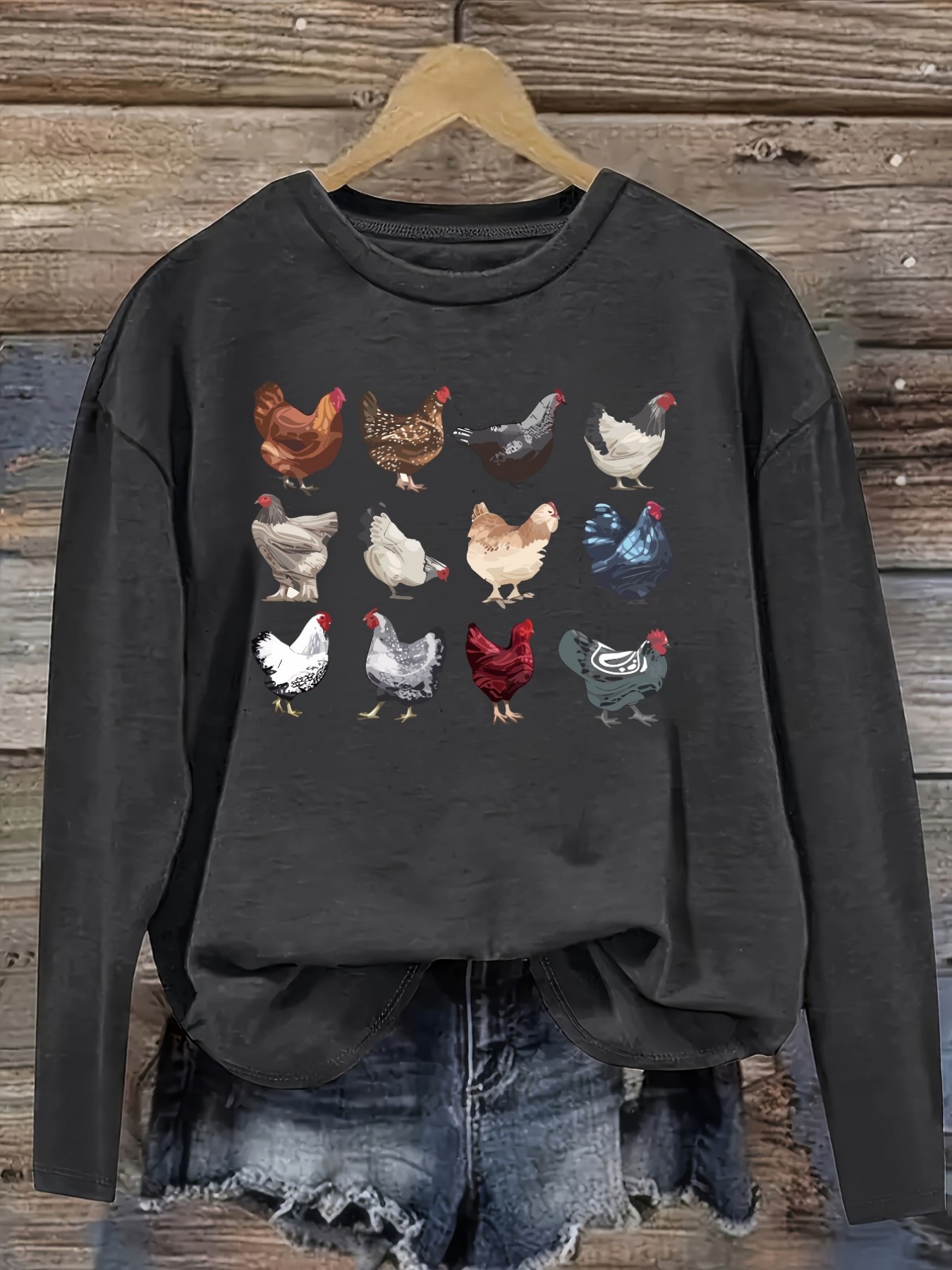 Women's Casual Long Sleeve Cre - đánh giá và giá Costumes