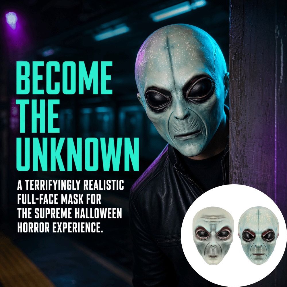 Latex Material Alien Mask Gree - đánh giá và giá Latex Alien Mask Realistic