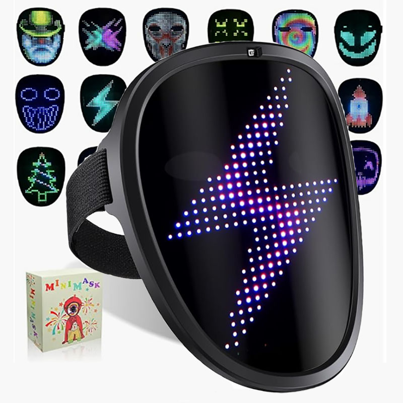 LED Mask with Gesture Sensing  - đánh giá và giá Led Purge Mask Halloween