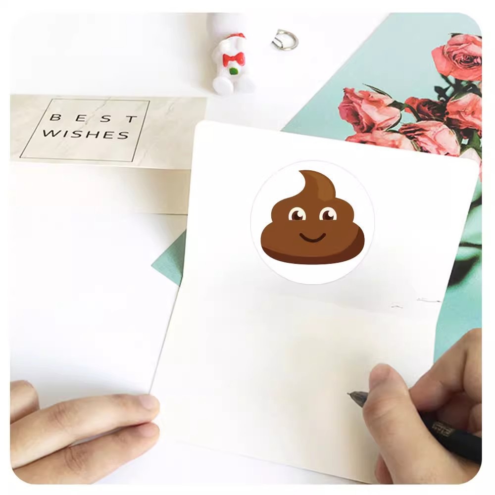100-500pcs Funny Poop Cartoon  - đánh giá và giá Prank Toys