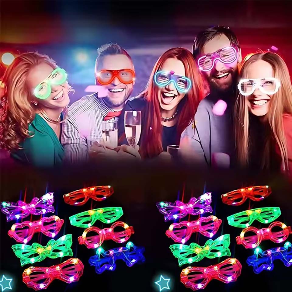 10/20/30/40/50 Pcs LED Light U - đánh giá và giá Glow In The Dark Party Glasses