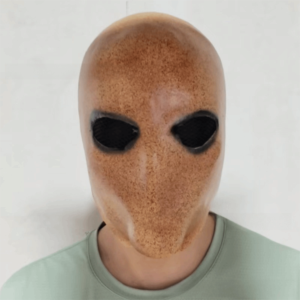 Faceless Man Halloween Slender - đánh giá và giá Latex Alien Mask Realistic