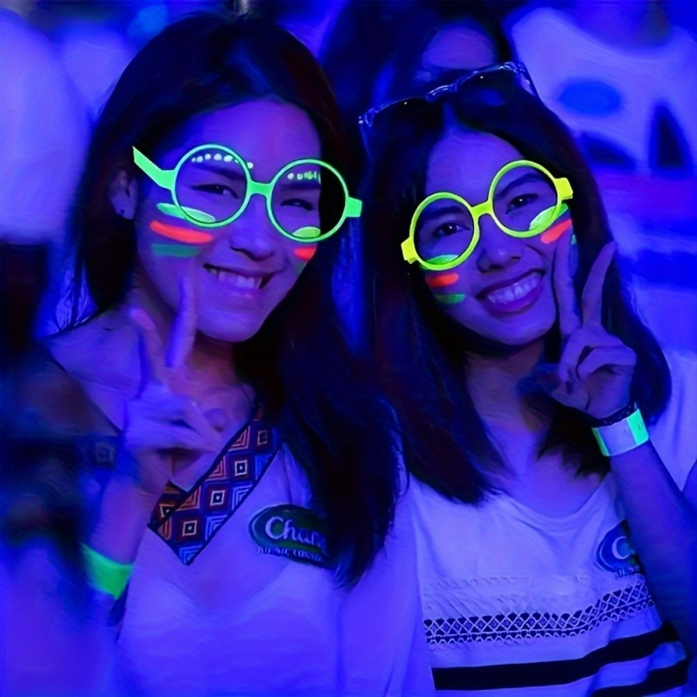 5/12pcs UV Glow in The Dark Gl - đánh giá và giá Glow In The Dark Party Glasses
