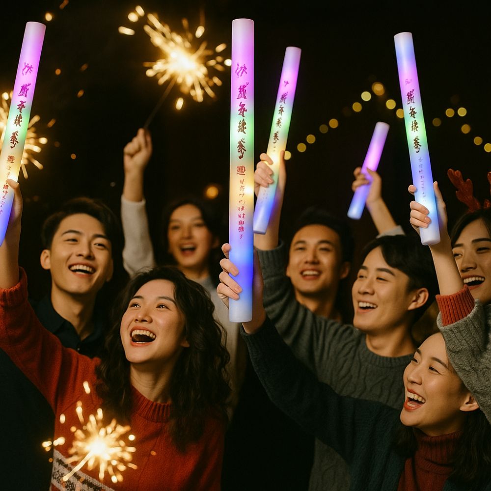 Atmosphere Props Colorful Spon - đánh giá và giá Flashing Led Foam Sticks Party