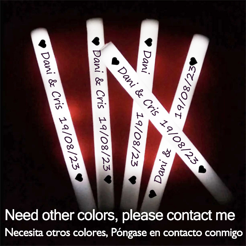 60/100/500Pcs LED Glow Sticks  - đánh giá và giá Flashing Led Foam Sticks Party
