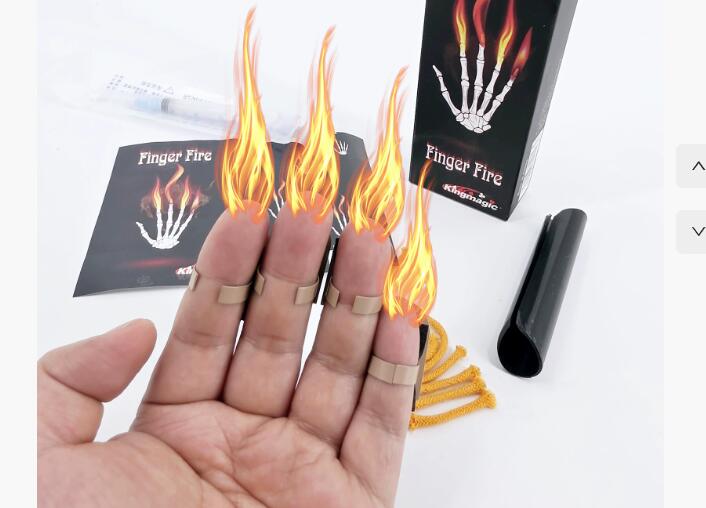 4Pcs/set Finger Fire Magic Tri - đánh giá và giá Thumb Tip Magic Trick Set